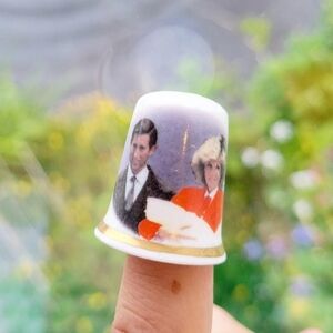 Vintage 1984 Birth of Prince Henry Princess Diana and Prince Charles Thimble